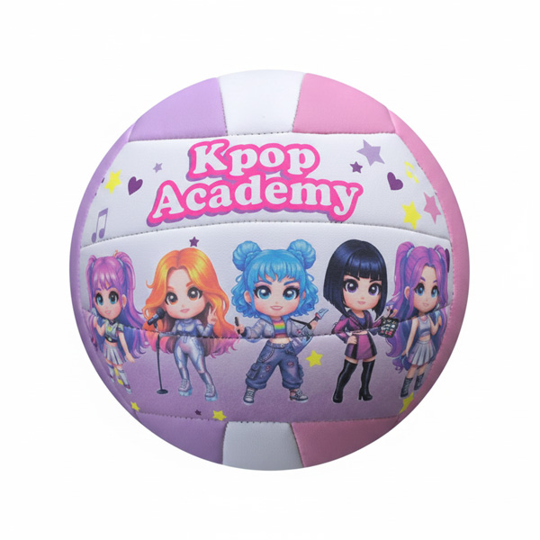 (Mis 5) PALLONE Volley KPOP ACADEMY (Bianco-Rosa-Viola)…x50